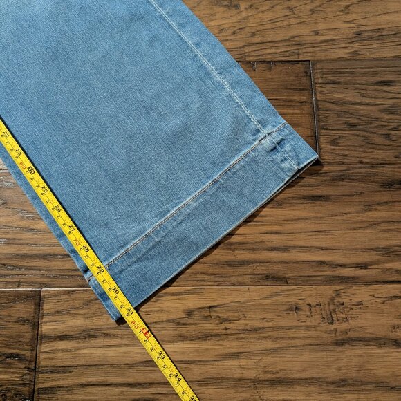 American Eagle baggy wide leg jeans blue size 00 regular - Picture 8 of 16